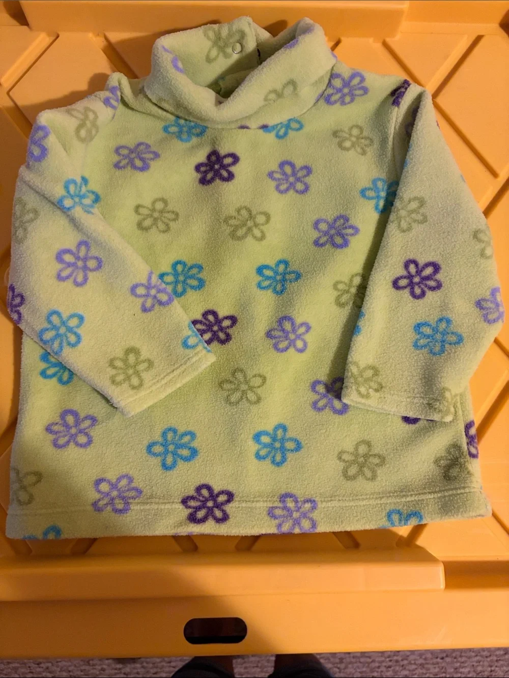 The children’s place 18 months Floral Fleece Pullover Top - Light Green